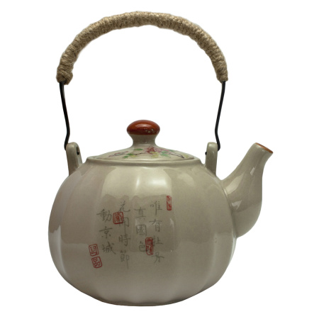 Чайник из керамики, «Дом пионов», 365мл.